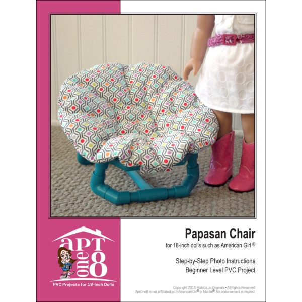 Papasan Chair PVC Project Pattern for 18-inch dolls such as American Girl™