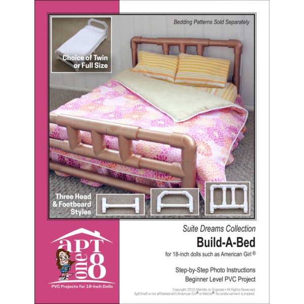 Suite Dreams Collection: Build-A-Bed PVC pattern for 18-inch dolls such as American Girl™